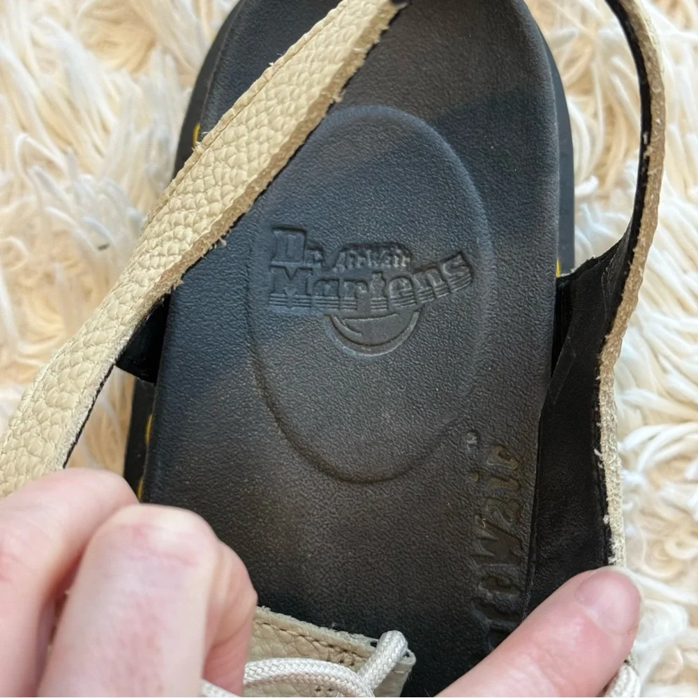 Dr. Martens White Strappy Sandals - Picture 9 of 9